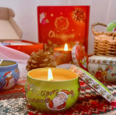 Набор аромасвечей в праздничных баночках - Фото 3