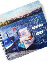 Скетчбук для акрила, гуаши и смешанных техник - Фото 7