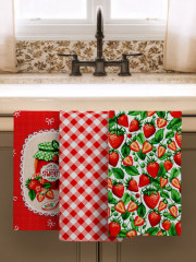 Комплект полотенец вафельных «Sweet strawberry» - Фото 11