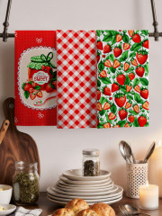 Комплект полотенец вафельных «Sweet strawberry» - Фото 12