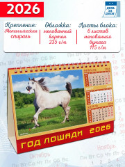Календарь-домик на 2026 год «Год лошади» - Фото 1