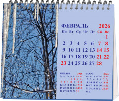 Календарь настольный на 2026 год «Времена года» - Фото 1