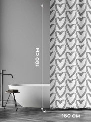 Штора для ванной «Love love» - Фото 4