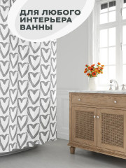 Штора для ванной «Love love» - Фото 7