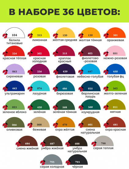 Набор акриловых красок