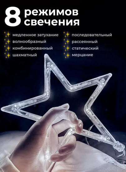 Гирлянда электрическая «Звезды»