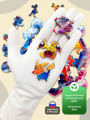 Пазл деревянный «Пикачу» - Фото 5