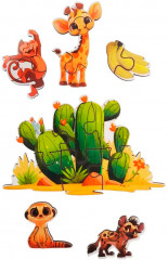 Пазл деревянный 11 в 1 «Фауна Африки» - Фото 3