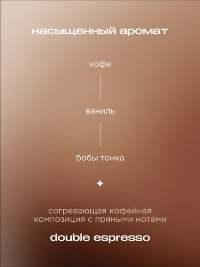 Скраб для тела кофейный парфюмированный «Double espresso. Двойной эспрессо»