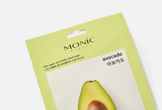 Маска для лица тканевая с экстрактом авокадо