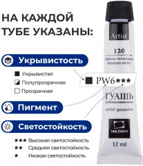 Гуашь художественная - Фото 14