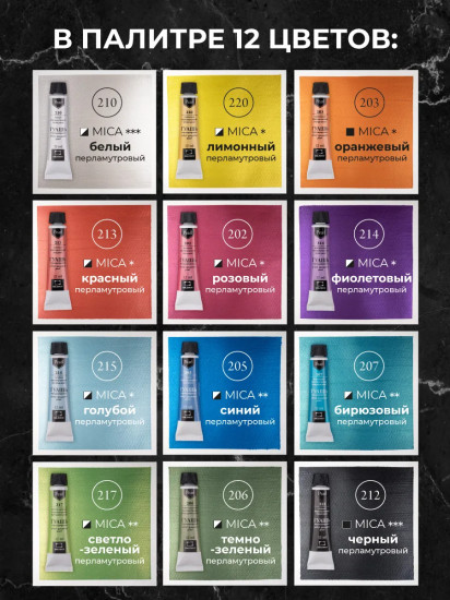 Набор гуаши художественной