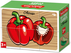 Кубики пластиковые «Овощи» - Фото 1