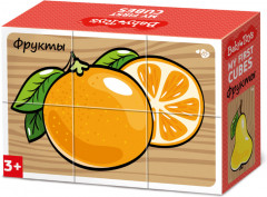 Кубики пластиковые «Фрукты» - Фото 1