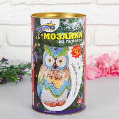 Мозаика из пайеток 3D «Совушка» - Фото 1