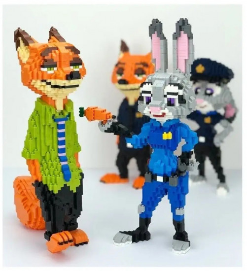 3D конструктор «Лис-Ник Уайлд и Заяц-Джуди Хопс»