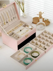 Шкатулка для украшений розовая - Фото 5