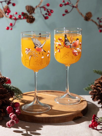 Набор бокалов «Снегири. Forest tale»