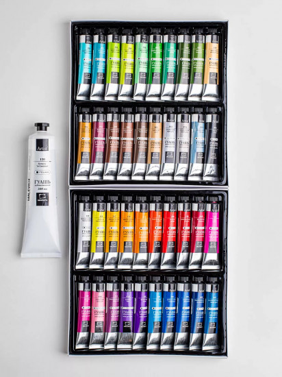 Набор гуаши в тюбиках подарочный