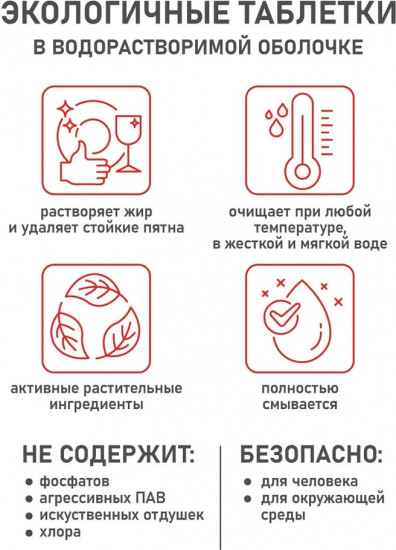 Таблетки для посудомоечных машин «Все в 1»