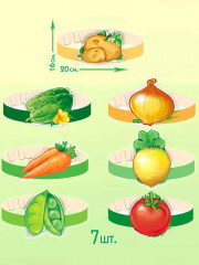 Комплект масок-ободков «Овощи» - Фото 1