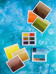 Набор красок акварельных «Осенний» - Фото 4