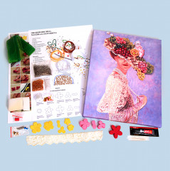 Мозаика из пайеток на холсте «Грация» - Фото 3