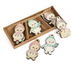 Набор новогодних украшений «Малыш снеговик» - Фото 1