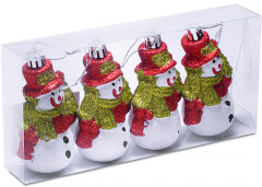 Набор новогодних украшений «Снеговичок с ёлочкой» - Фото 2