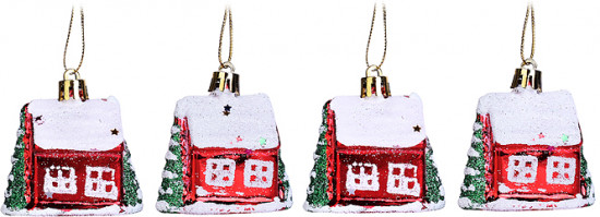 Набор новогодних украшений «Снежный домик»