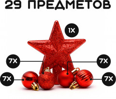 Набор новогодних украшений «Яркие впечатления» - Фото 1