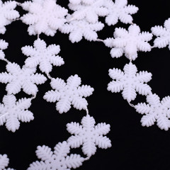 Украшение новогоднее «Бусы снежинки» - Фото 1