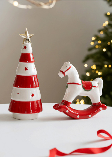 Новогодний декор «Лошадка-качалка»