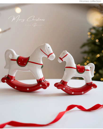 Новогодний декор «Лошадка-качалка»