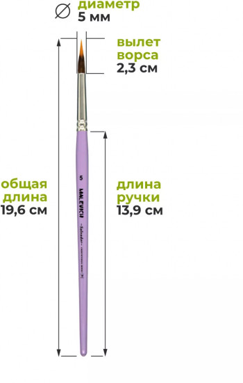 Кисть синтетика «Salvador»