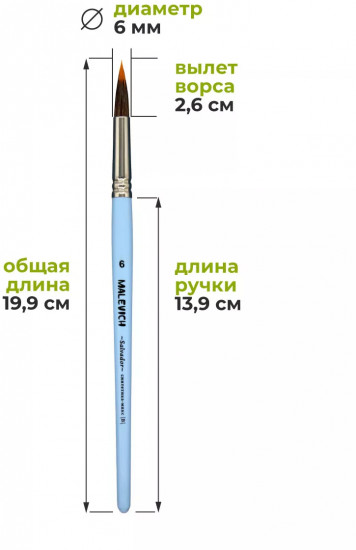 Кисть синтетика «Salvador»