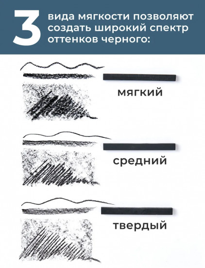 Уголь для рисования натуральный