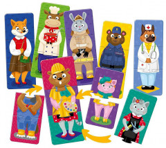 Пазл «Звери и профессии» - Фото 1