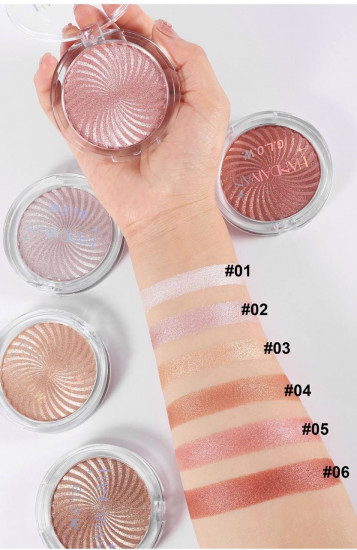 Хайлайтер для лица «Glow highlighter», оттенок 01 холодный белый