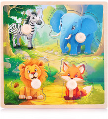 Пазл-вкладыш «Животные в лесу» - Фото 1