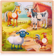 Пазл-вкладыш «Любимая ферма» - Фото 1