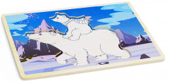 Пазл-вкладыш «Мишки на севере» - Фото 3