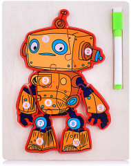 Пазл-вкладыш «Робот» - Фото 6