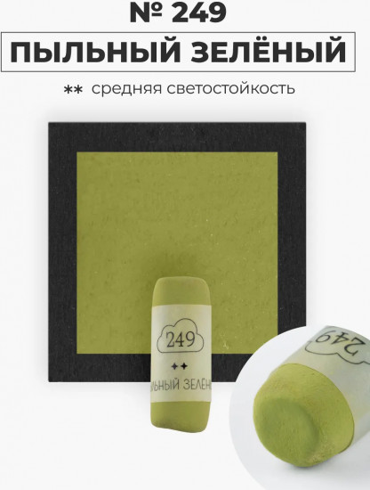 Пастель сухая художественная, 249 пыльный зеленый