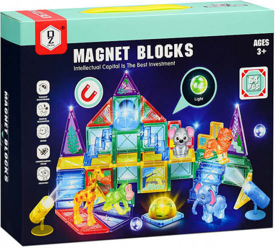 Конструктор магнитный «Животные африки»