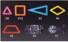 Конструктор магнитный «Цветные магниты» - Фото 3