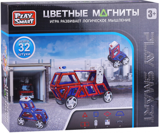 Конструктор магнитный «Цветные магниты»