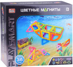 Конструктор магнитный «Цветные магниты» - Фото 1