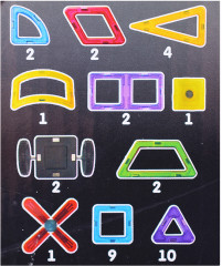 Конструктор магнитный «Цветные магниты» - Фото 3