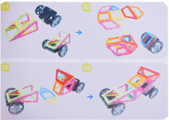 Конструктор магнитный «Цветные магниты» - Фото 7